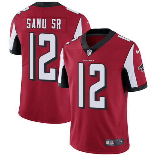 2019 men Atlanta Falcons #12 Sanu Sr red Nike Vapor Untouchable Limited NFL Jersey->atlanta falcons->NFL Jersey